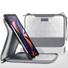 For iPad Pro 11 2022 / 2021 / 2020 / 2018 360 Degree Rotation Leather Tablet Case Bag(Silver Grey) - 1