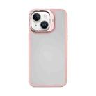 For iPhone 14 Mutural Color Holder Phone Case(Pink) - 1