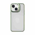 For iPhone 14 Mutural Color Holder Phone Case(Green) - 1