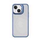 For iPhone 14 Mutural Color Holder Phone Case(Sierra Blue) - 1