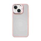 For iPhone 14 Plus Mutural Color Holder Phone Case(Pink) - 1
