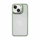 For iPhone 14 Plus Mutural Color Holder Phone Case(Green) - 1