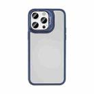 For iPhone 14 Pro Mutural Color Holder Phone Case(Dark Blue) - 1