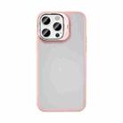 For iPhone 14 Pro Mutural Color Holder Phone Case(Pink) - 1