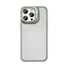 For iPhone 14 Pro Mutural Color Holder Phone Case(Green) - 1