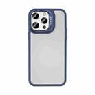 For iPhone 14 Pro Max Mutural Color Holder Phone Case(Dark Blue) - 1