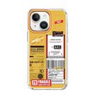 For iPhone 14 Mutural Dual-side Laminating Printed TPU Phone Case(Yellow) - 1