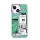 For iPhone 14 Mutural Dual-side Laminating Printed TPU Phone Case(Green) - 1