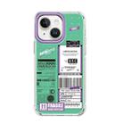 For iPhone 14 Plus Mutural Dual-side Laminating Printed TPU Phone Case(Green) - 1
