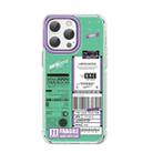 For iPhone 14 Pro Mutural Dual-side Laminating Printed TPU Phone Case(Green) - 1