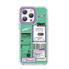 For iPhone 14 Pro Max Mutural Dual-side Laminating Printed TPU Phone Case(Green) - 1