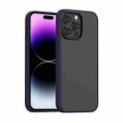 For iPhone 14 Pro Mutural Moying Series TPU Phone Case(Deep Purple) - 1