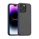 For iPhone 14 Pro Mutural Moying Series TPU Phone Case(Dark Blue) - 1