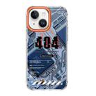 For iPhone 14 Mutural Modern Series Circuit Board Printed Phone Case(Blue) - 1