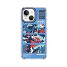 For iPhone 14 Plus Mutural Camouflage Series Phone Case(Blue) - 1