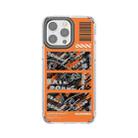 For iPhone 14 Pro Max Mutural Camouflage Series Phone Case(Orange) - 1