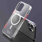 For iPhone 14 Pro Mutural Armour Magsafe Phone Case(Transparent White) - 1