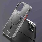 For iPhone 14 Pro Max Mutural Armour Magsafe Phone Case(Transparent Black) - 1