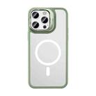 For iPhone 14 Pro Mutural Color Holder Magsafe Phone Case(Green) - 1