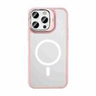 For iPhone 14 Pro Mutural Color Holder Magsafe Phone Case(Pink) - 1