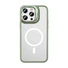 For iPhone 14 Pro Max Mutural Color Holder Magsafe Phone Case(Green) - 1