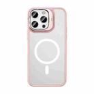 For iPhone 14 Pro Max Mutural Color Holder Magsafe Phone Case(Pink) - 1