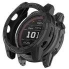 For Garmin Enduro2 / Tactix7 Armor Hollow TPU Watch Case(Black) - 1