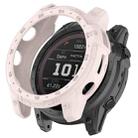 For Garmin Enduro2 / Tactix7 Armor Hollow TPU Watch Case(Light Pink) - 1