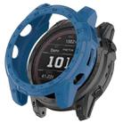 For Garmin Enduro2 / Tactix7 Armor Hollow TPU Watch Case(Dark Blue) - 1