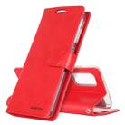 For Galaxy S20 Plus GOOSPERY BLUE MOON DIARY Crazy Horse Texture Horizontal Flip Leather Case With Bracket & Card Slot & Wallet(Red) - 1