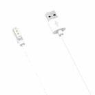 For Realme TechLife Watch Watch Magnetic Charging Cable Length: 1.2m(White) - 1