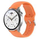 For Xiaomi Watch S1 Pro Solid Color Silicone Watch Band(Orange) - 1