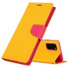 GOOSPERY FANCY DIARY For Galaxy S20+ Horizontal Flip PU Leather Case, with Holder & Card Slots & Wallet(Yellow) - 1