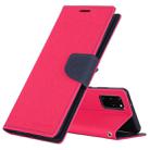 GOOSPERY FANCY DIARY For Galaxy S20+ Horizontal Flip PU Leather Case, with Holder & Card Slots & Wallet(Rose Red) - 1