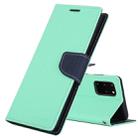 GOOSPERY FANCY DIARY For Galaxy S20+ Horizontal Flip PU Leather Case, with Holder & Card Slots & Wallet(Mint Green) - 1