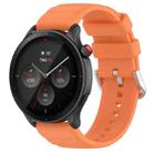 For Amazfit GTR 4 22mm Silicone Watch Band(Orange) - 1