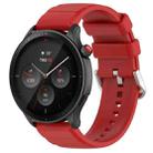 For Amazfit GTR 4 22mm Silicone Watch Band(Red) - 1