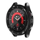 For Samsung Galaxy Watch5 Pro 45mm Full Coverage TPU Electroplating Watch Case(Black) - 1