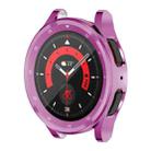 For Samsung Galaxy Watch5 Pro 45mm Full Coverage TPU Electroplating Watch Case(Purple) - 1