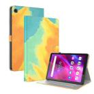 For Lenovo Tab M7 3rd Gen Watercolor Pattern Flip Leather Tablet Case(Autumn Leaves) - 1