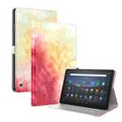 For Amazon Kindle Fire 7 2022 Watercolor Pattern Flip Leather Tablet Case(Spring Cherry) - 1