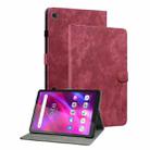 For Lenovo Tab M7 3rd Gen Tiger Pattern Flip Leather Tablet Case(Red) - 1