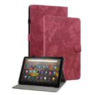 For Amazon Kindle Fire 7 2022 Tiger Pattern Flip Leather Tablet Case(Red) - 1