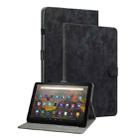 For Amazon Kindle Fire 7 2022 Tiger Pattern Flip Leather Tablet Case(Black) - 1