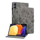 For Xiaomi Redmi Pad 5G Tiger Pattern Flip Leather Tablet Case(Grey) - 1