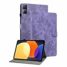 For Xiaomi Redmi Pad 5G Tiger Pattern Flip Leather Tablet Case(Purple) - 1