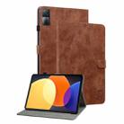 For Xiaomi Redmi Pad 5G Tiger Pattern Flip Leather Tablet Case(Brown) - 1