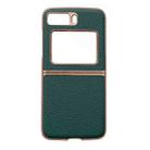 For Motorola Moto Razr 2022 Star Series Nano Electroplating PU Phone Case(Forest Green) - 1