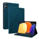 For Xiaomi Redmi Pad 5G Butterfly Flower Embossed Leather Tablet Case(Blue) - 1
