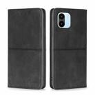 For Xiaomi Redmi A1 Cow Texture Magnetic Leather Phone Case(Black) - 1